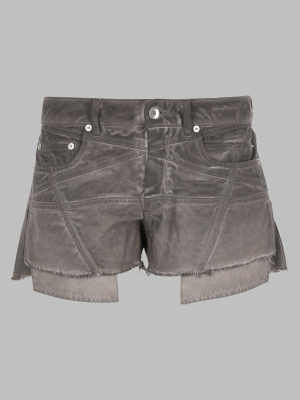 Denim Shorts Lana Cut Offs Charcoal Cotton