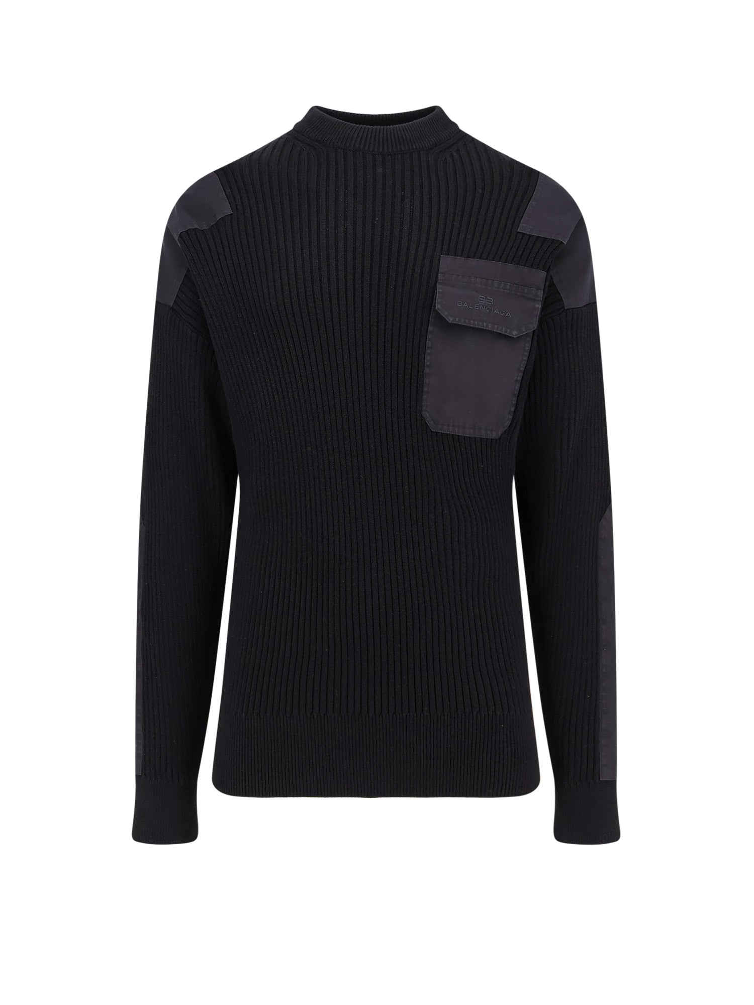 Balenciaga Sweaters Black Cotone