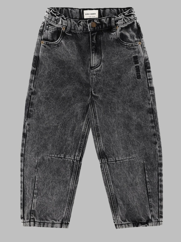 Denim Trousers Black Cotton