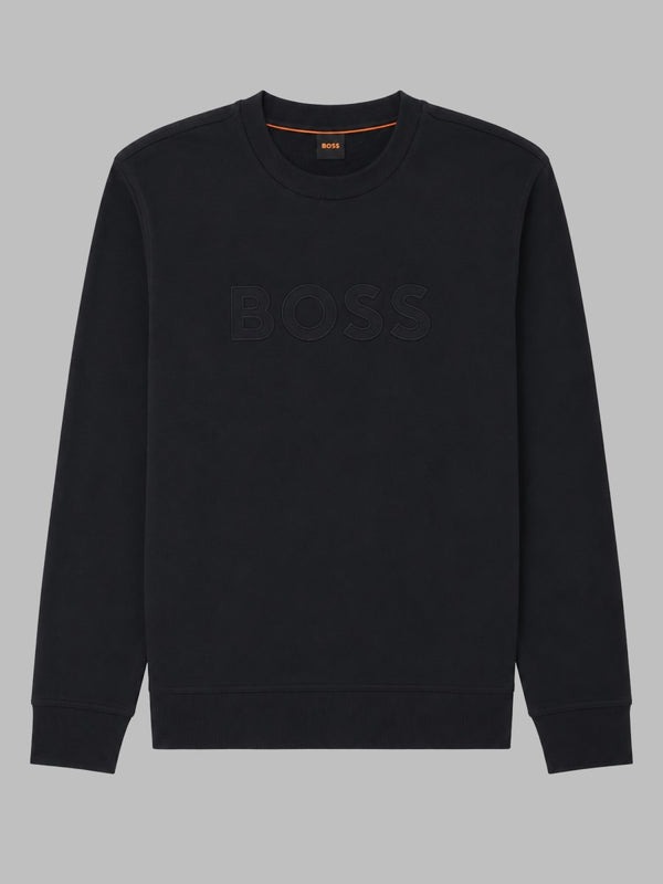 Relaxed Fit Sweatshirt We_logo Black Cotton Sweatshirts