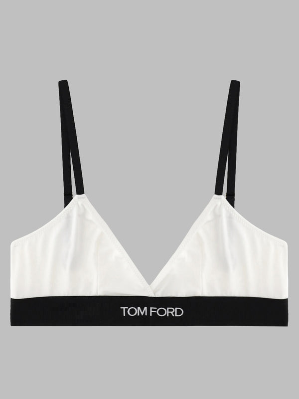 Logo Bralette White Modal Underwear