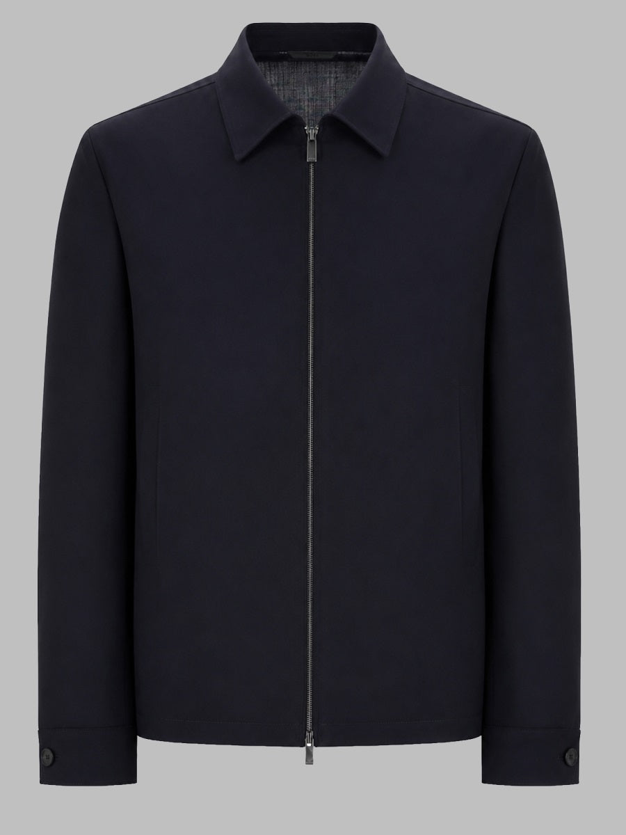 Jacket P-Carpe Blue Virgin Wool