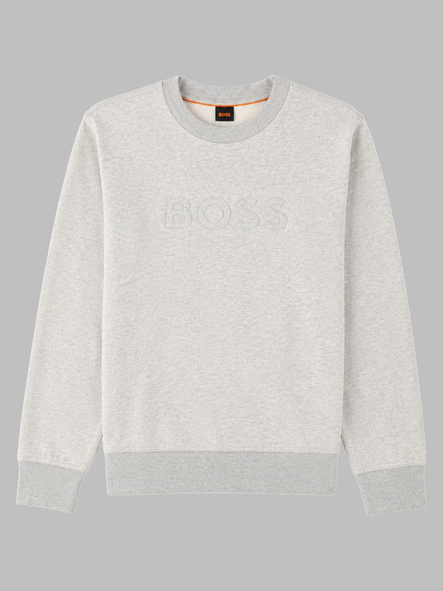 Sweatshirt We_logo Relaxed Fit Grey Cotton Sweatshirts