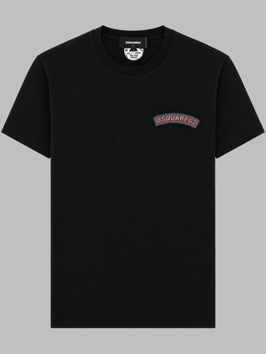 T-Shirt With Logo Black Cotton T-shirts