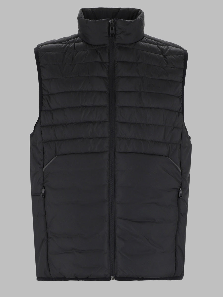 Water-Repellent Gilet V_urbanex Black Polyester Waistcoats & Gilets