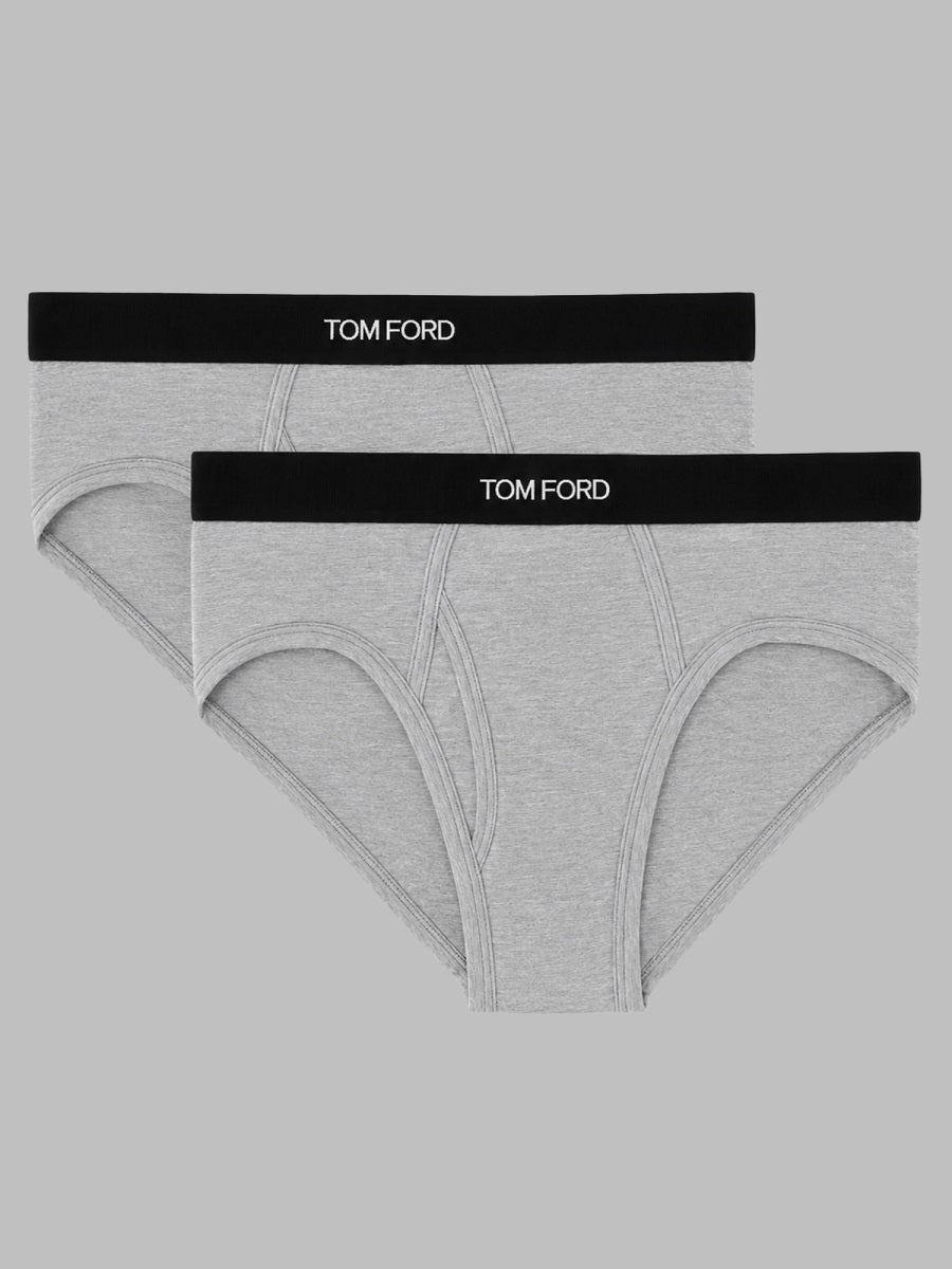 Cotton Briefs Two-Pack Grey Underwear