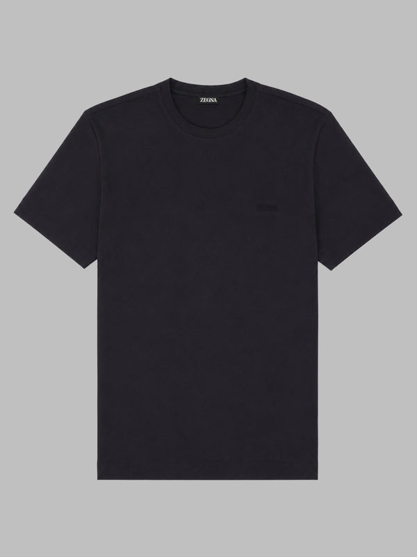 Logo Cotton T-Shirt Blue T-shirts