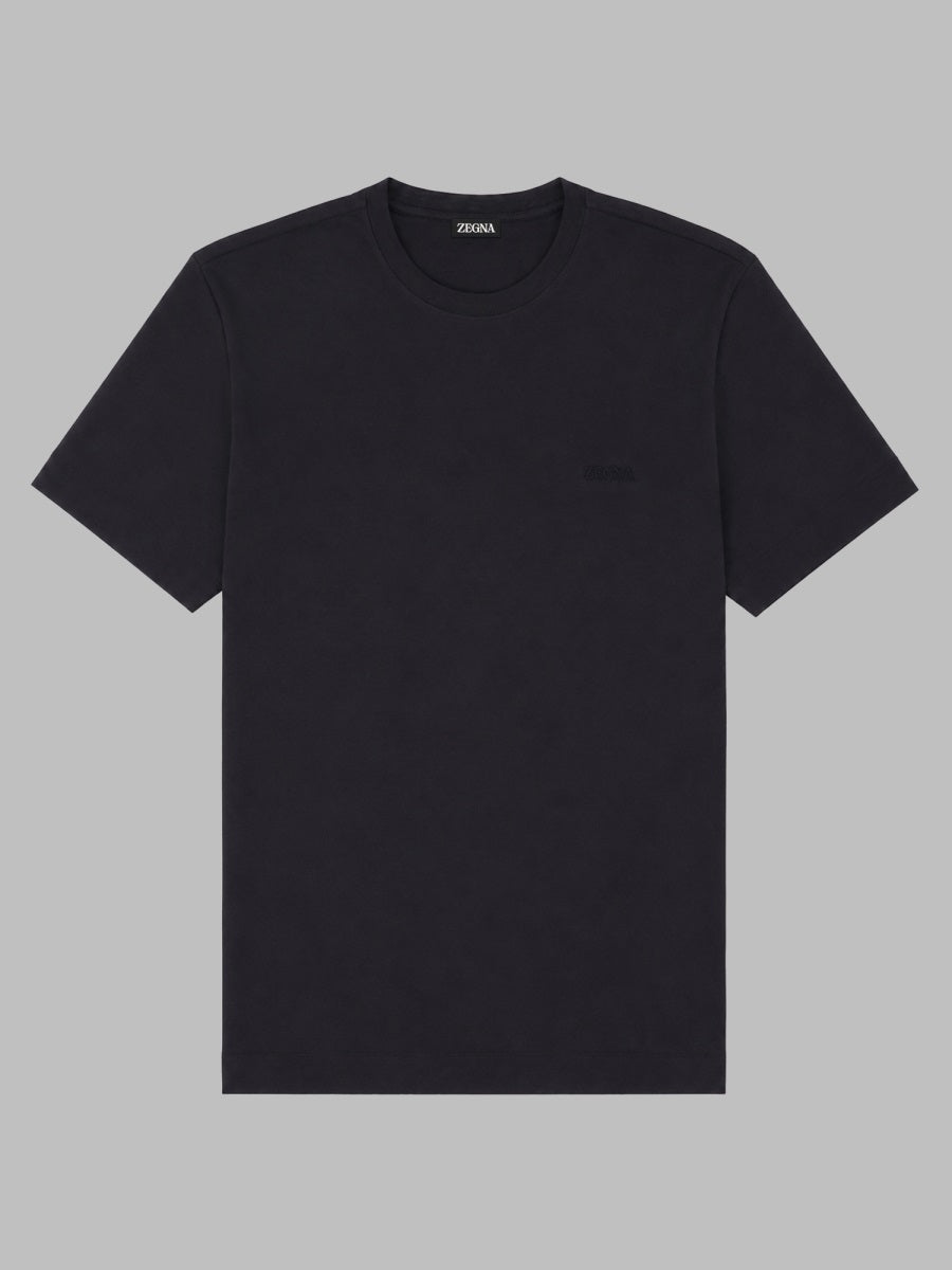 Logo Cotton T-Shirt Blue T-shirts