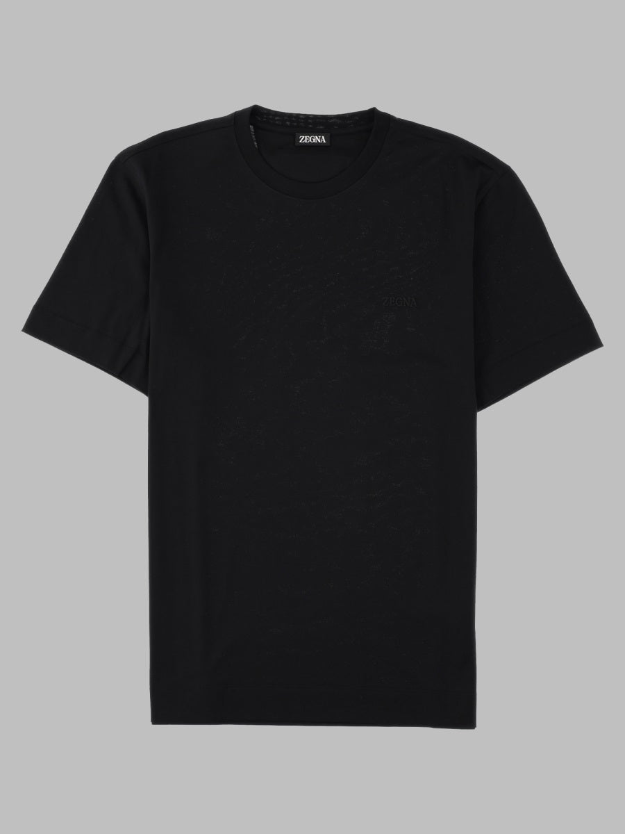 Logo T-Shirt Black Cotton T-shirts