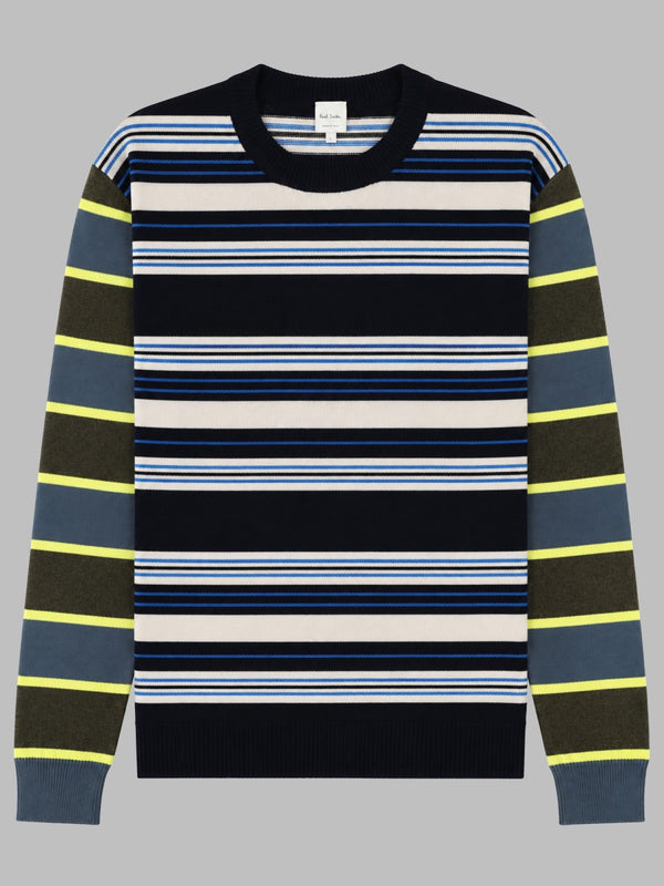 Wool And Cotton Jumper Multicolour Lambswool Jumpers