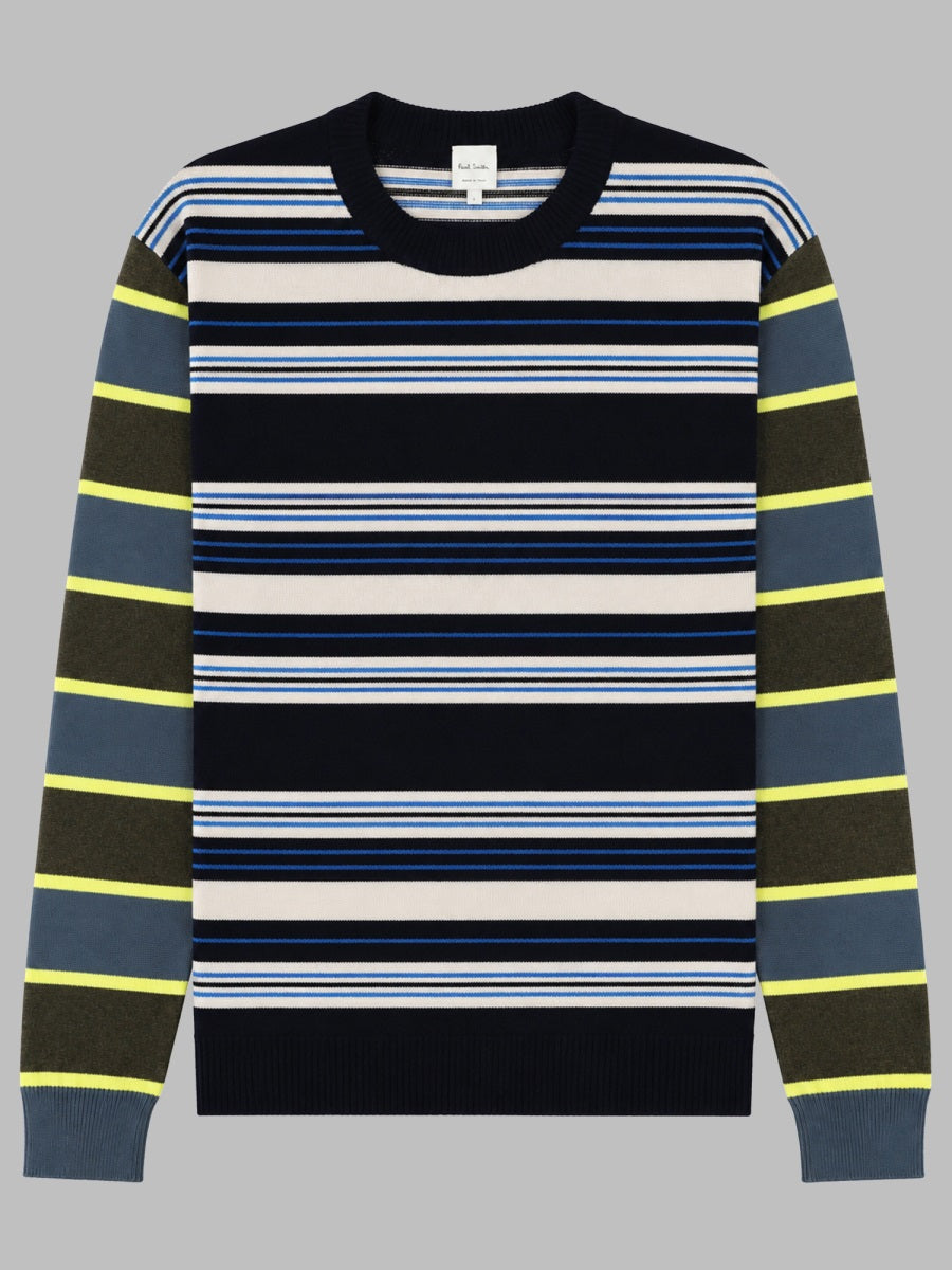 Wool And Cotton Jumper Multicolour Lambswool Jumpers