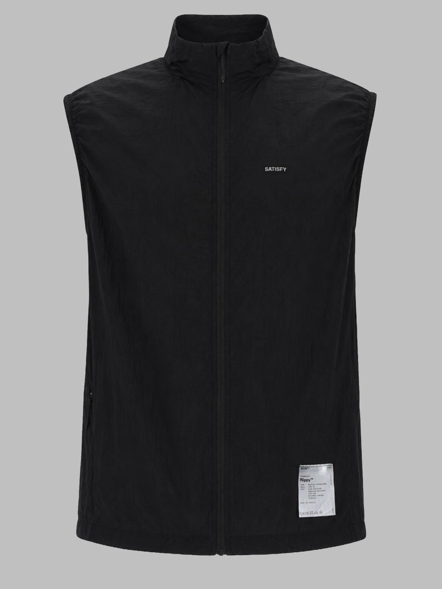 Modular Windbreaker Rippy Black Polyamide Jacket