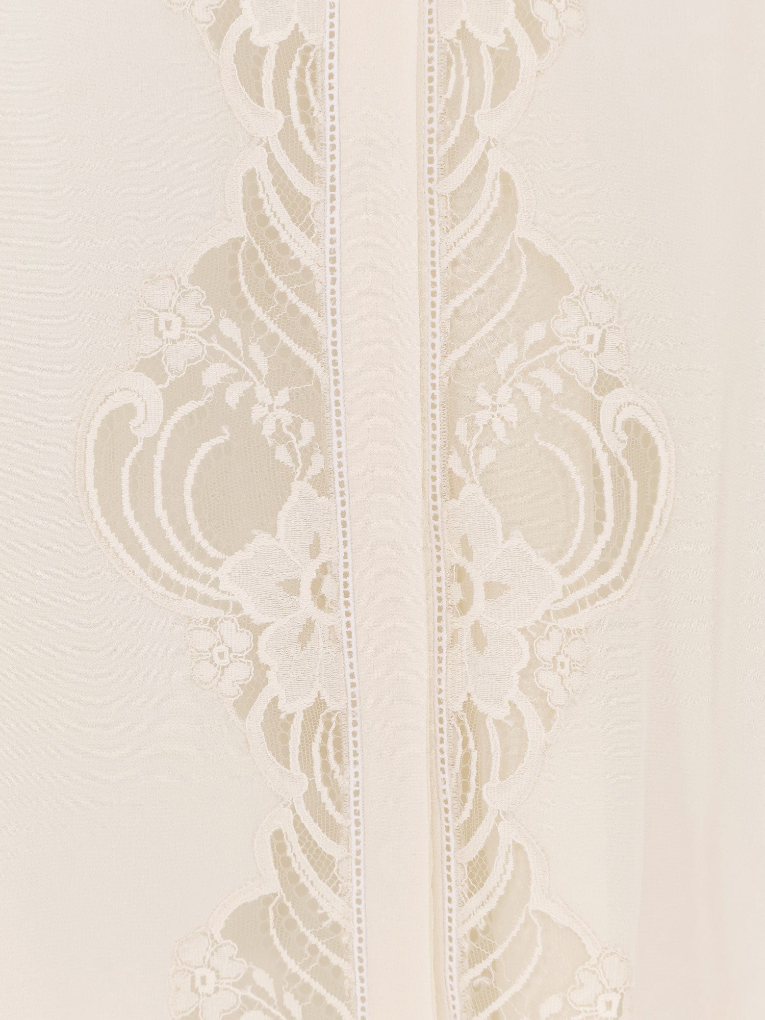 Chloè Shirts Pristinewhite Seta