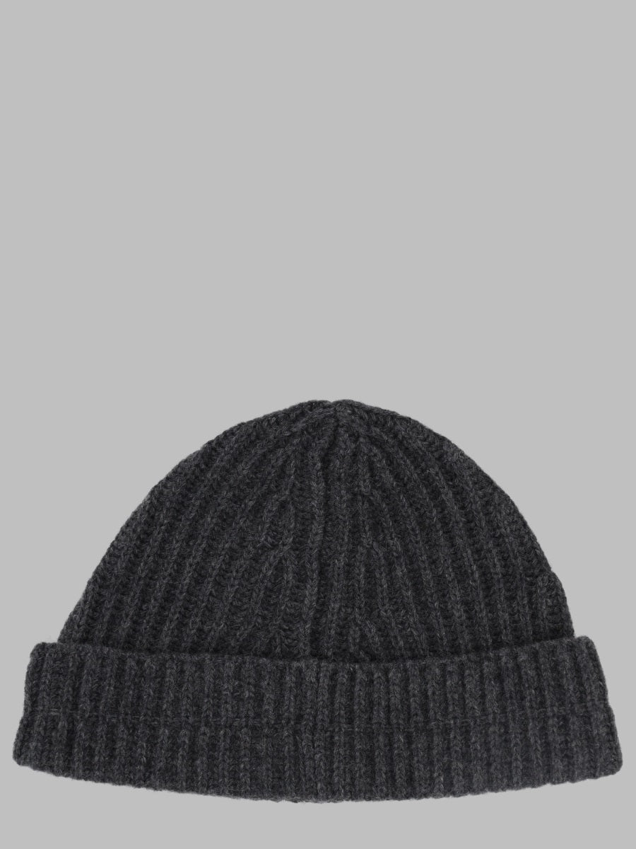 Beanie Hat Black Wool Blend