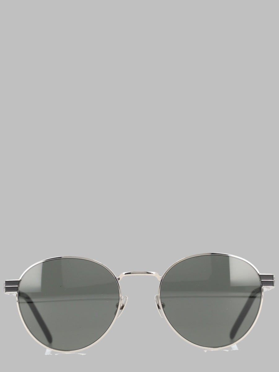 Logo Detail Sunglasses Black Metal
