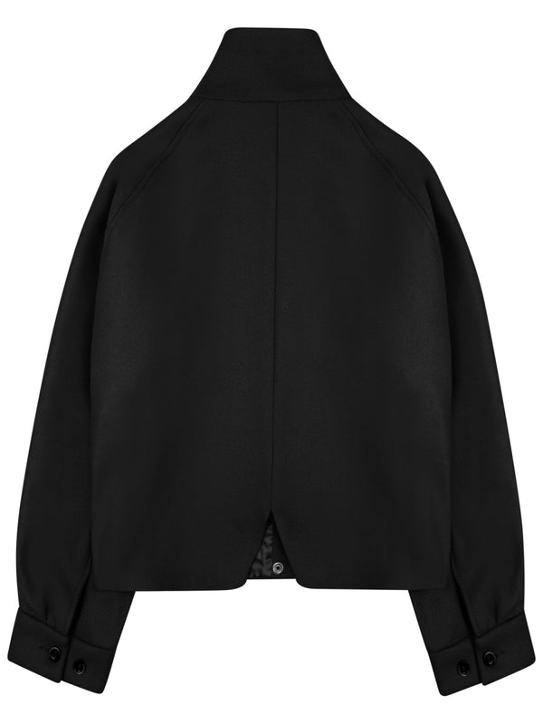 Wool Blend Jacket Black
