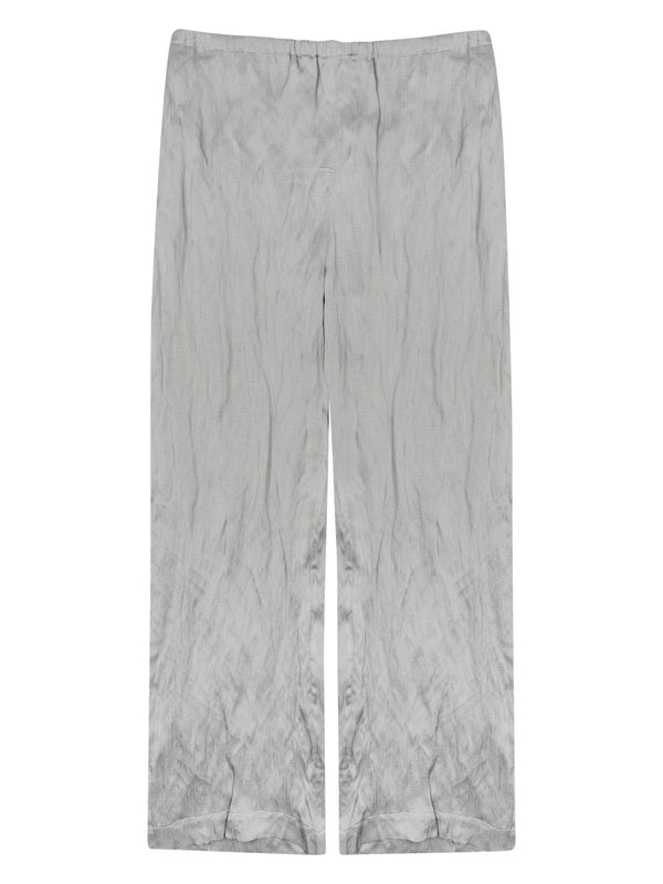 Textured Viscose Trousers Grey