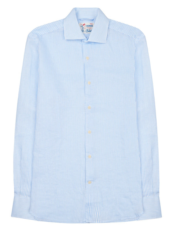 Linen Shirt Pamplona Baby Blue