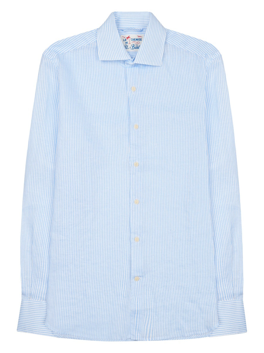 Linen Shirt Pamplona Baby Blue