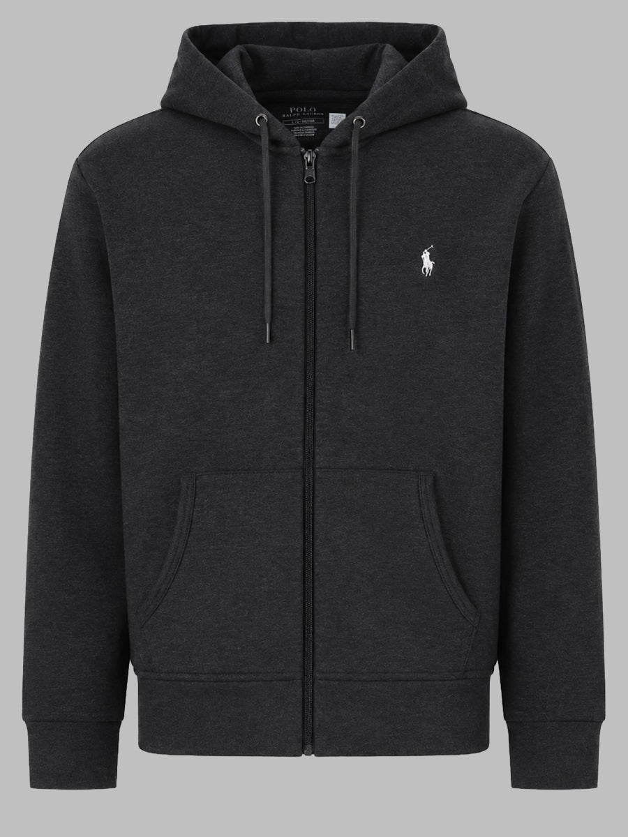 Logo Cotton-Blend Sweatshirt Grey Sweatshirts