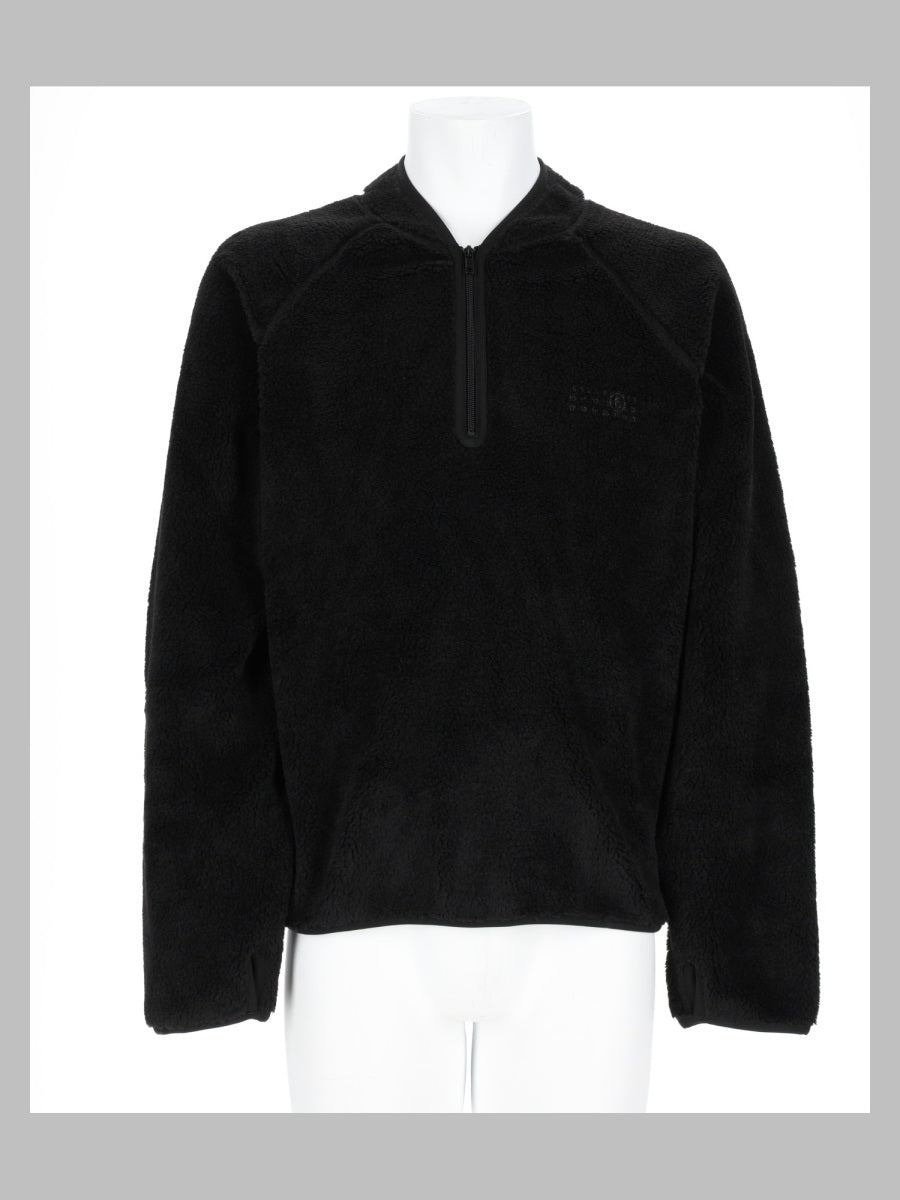 Reversible Zip Sweatshirt Black Polyester Sweatshirts