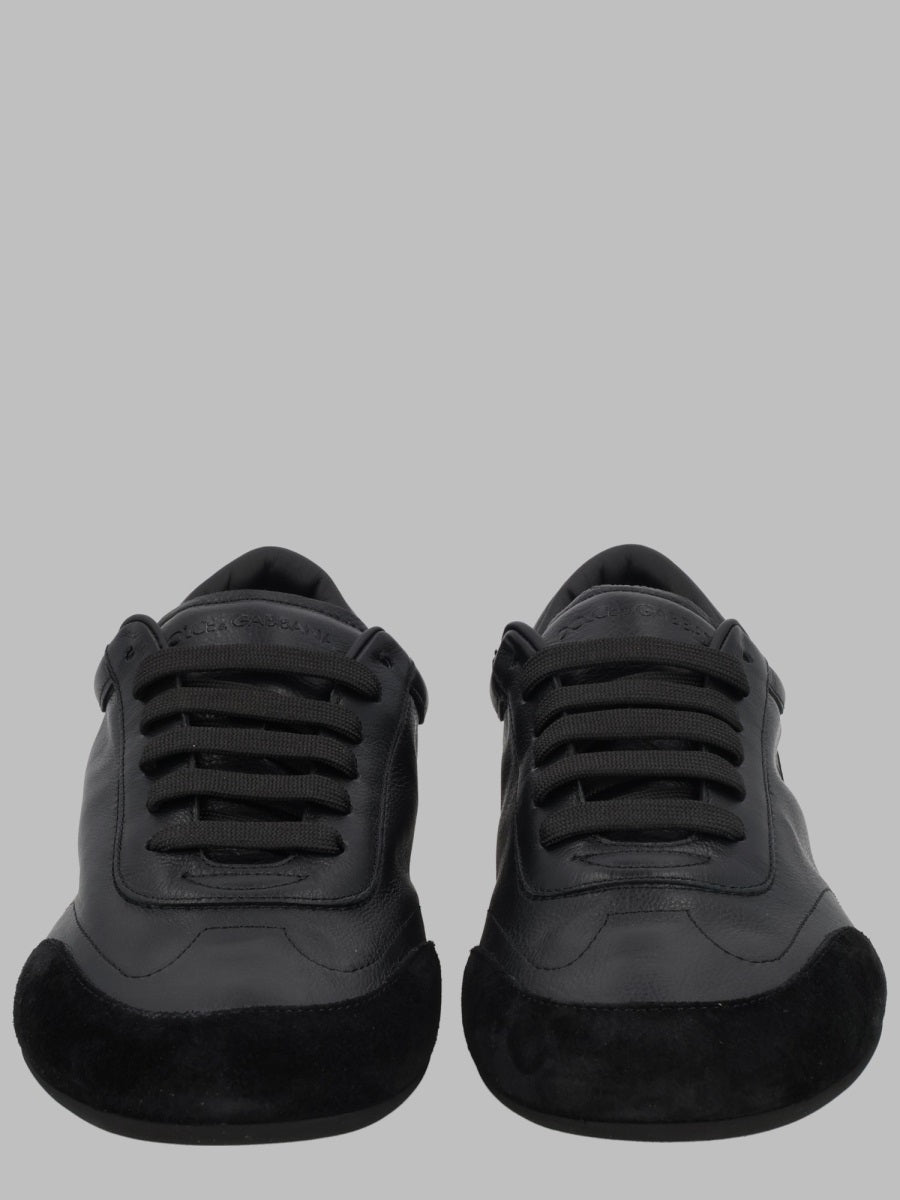 Sneakers Ginnica Soft Black Leather Trainers