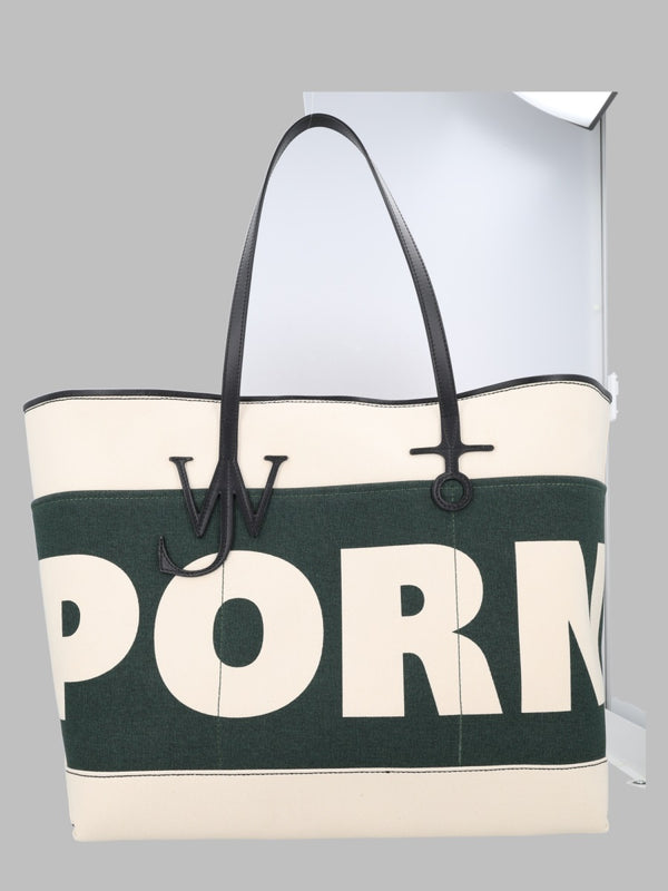 Tote Bag Xl Anchor Green Cotton Handbags