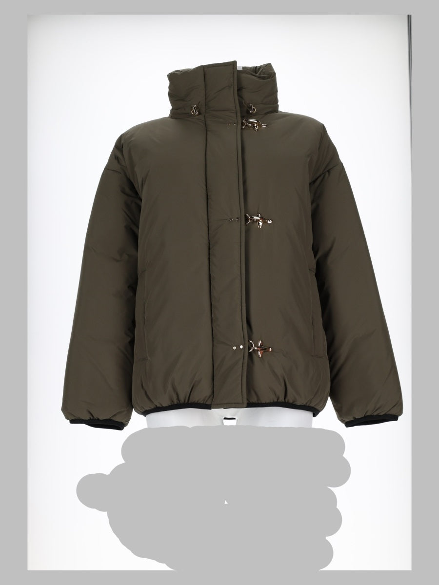 Bomber Jacket 3 Ganci Green Polyamide Trench & Raincoats