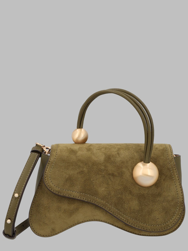 Handbag Kaiza Green Leather Calf Hand Bags