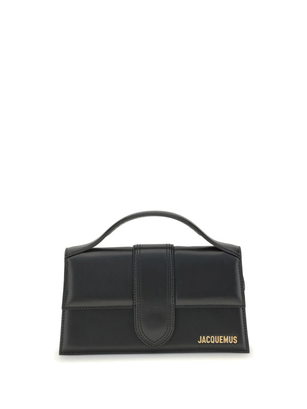 Jacquemus 100% calf leather top handle bag in black
