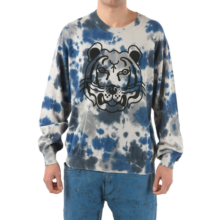 Cotton Printed Sweater Gray