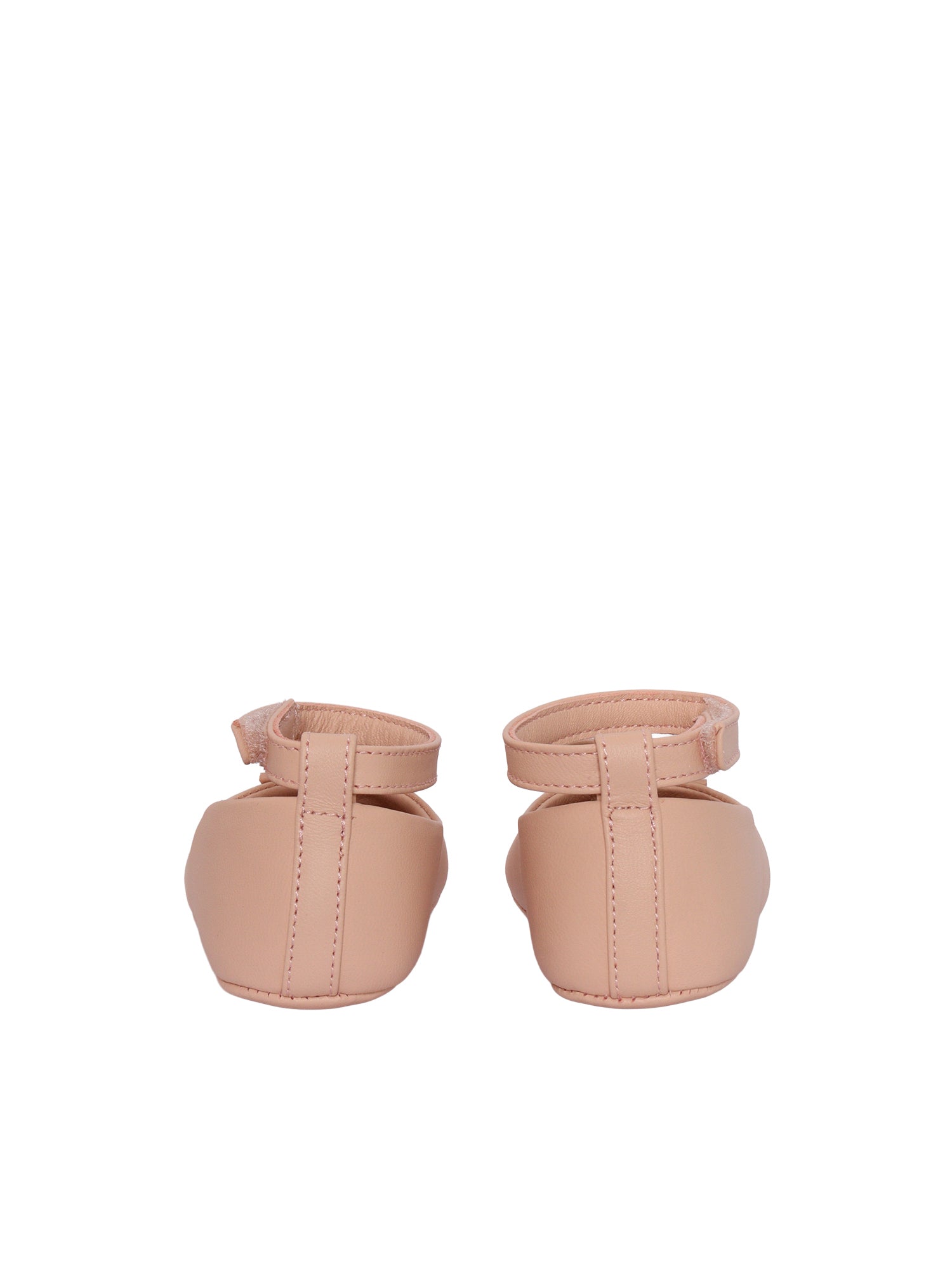 BALLERINAS Pink Lamb Leather Flat Shoes