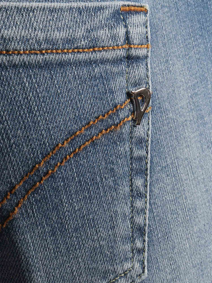 MONROE PANTS Blue Cotton Elastan Jean