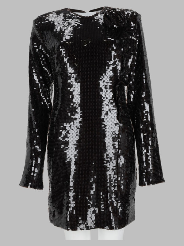 Mini Dress Kim Sequined Brown Recycled Polyester