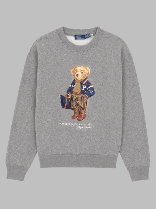 Sweatshirt Polo Bear Cotton Blend Grey Sweatshirts