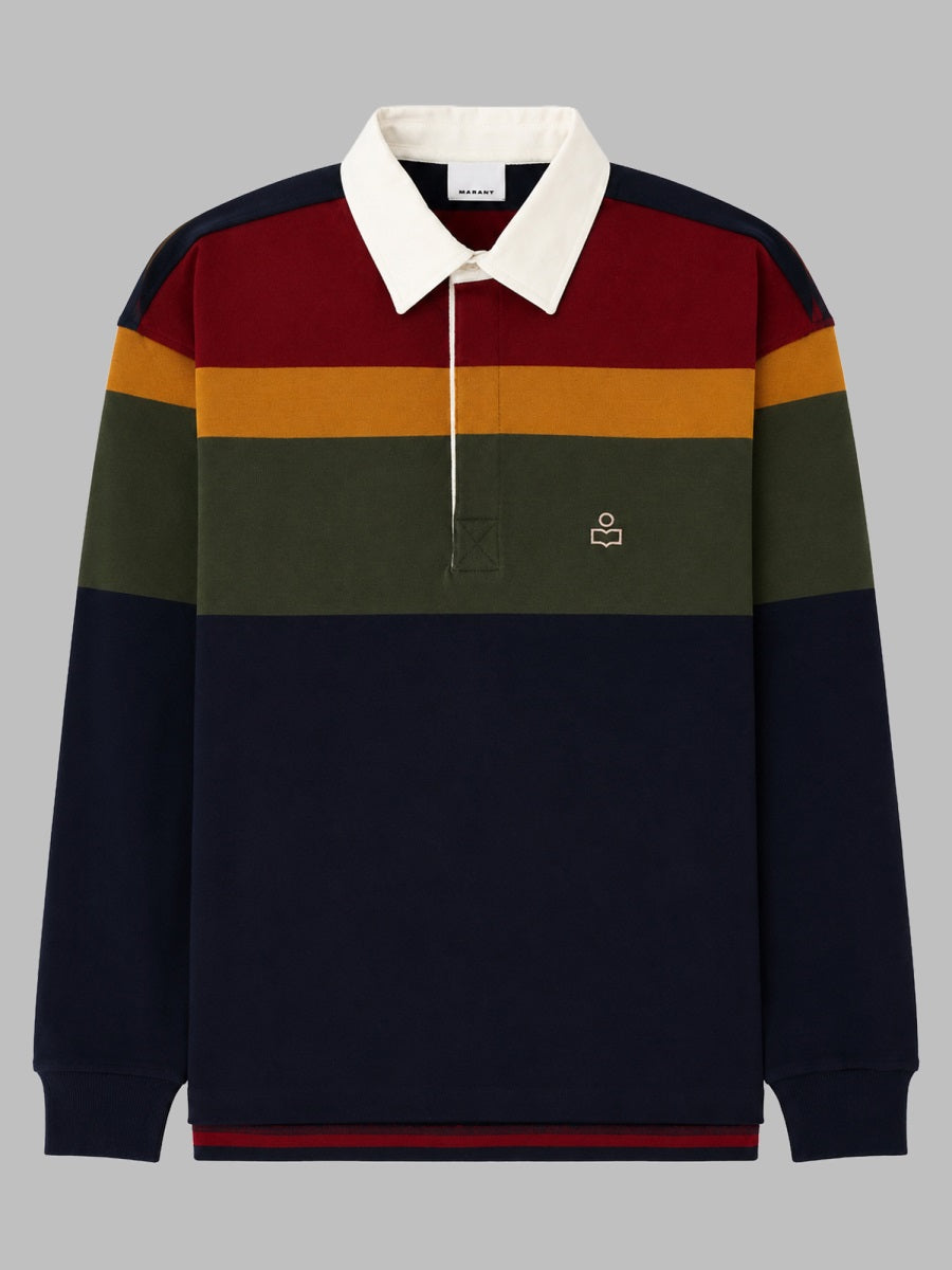 Polo Shirt Brandon Blue Cotton
