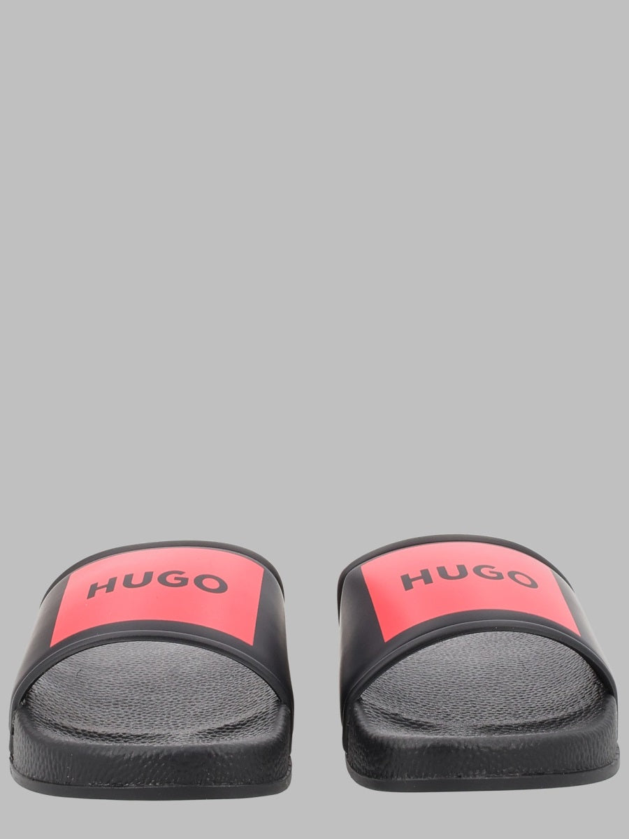 Match Slides Black Synthetic Shoe