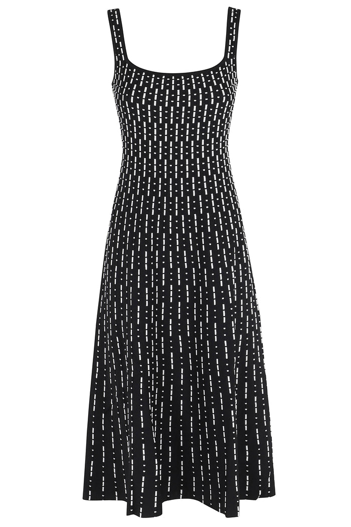 Ellison Dress Black Viscosa Abito