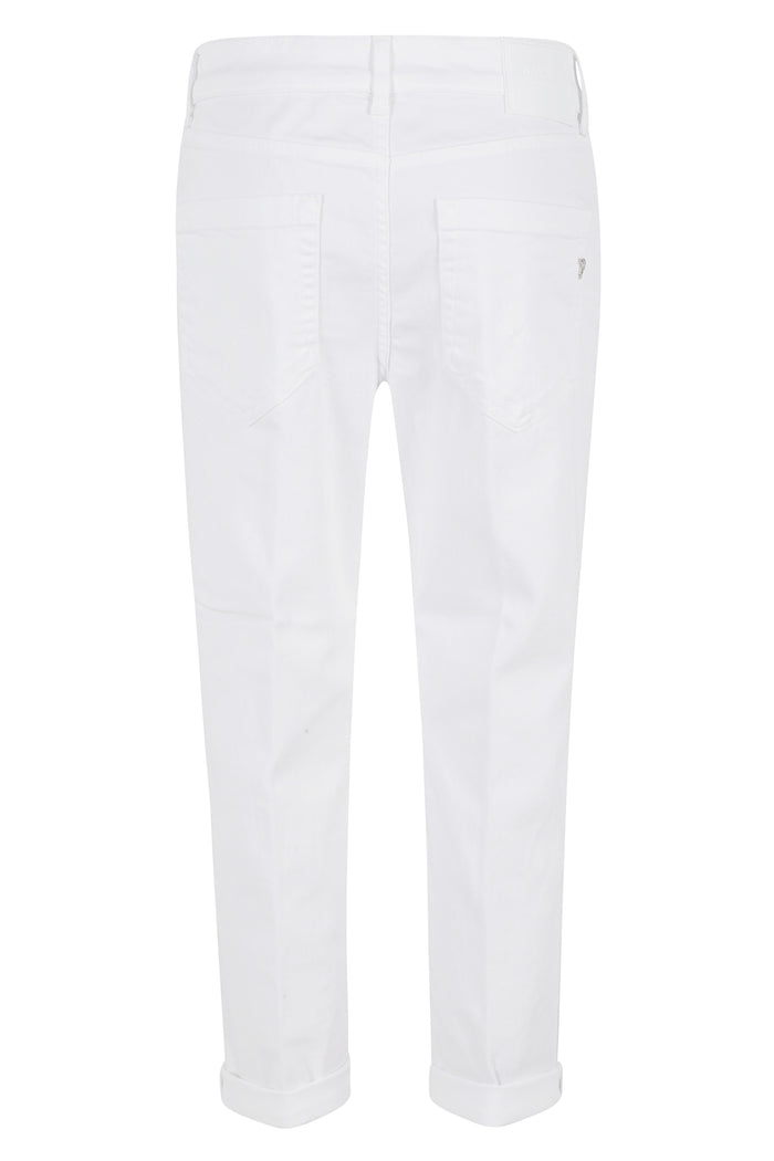 Jeans 5tasche Loose Koons White Cotone
