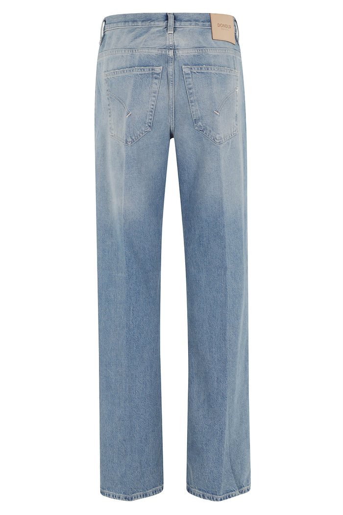Jeans 5tasche Wide Leg Jacklyn Blue Cotone