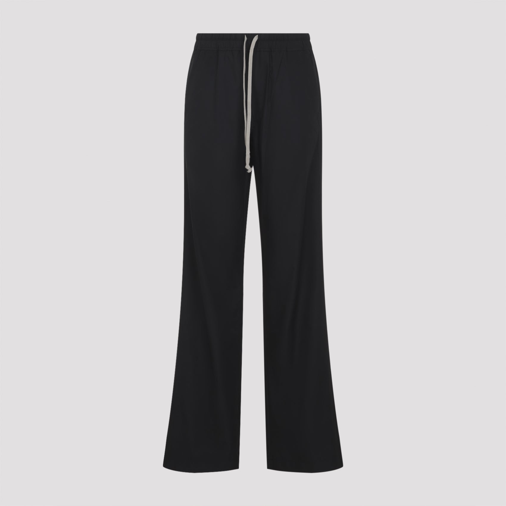 Drawstring Pants Black Polyester