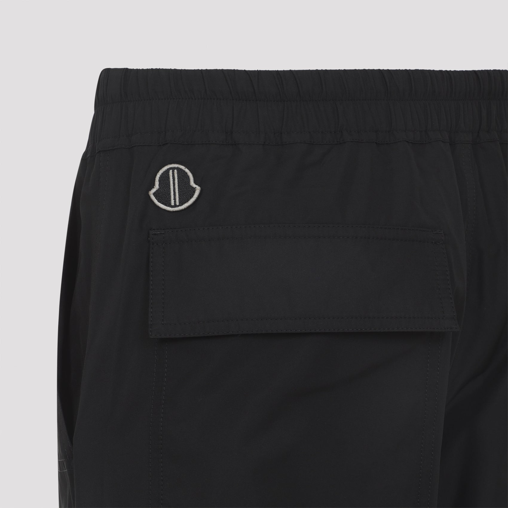 Drawstring Pants Black Polyester