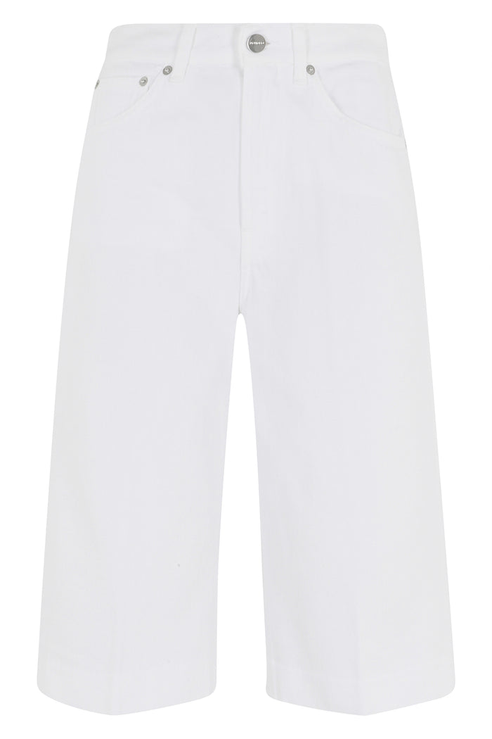 Shorts Regular Delfine Bull Fisso White Cotone