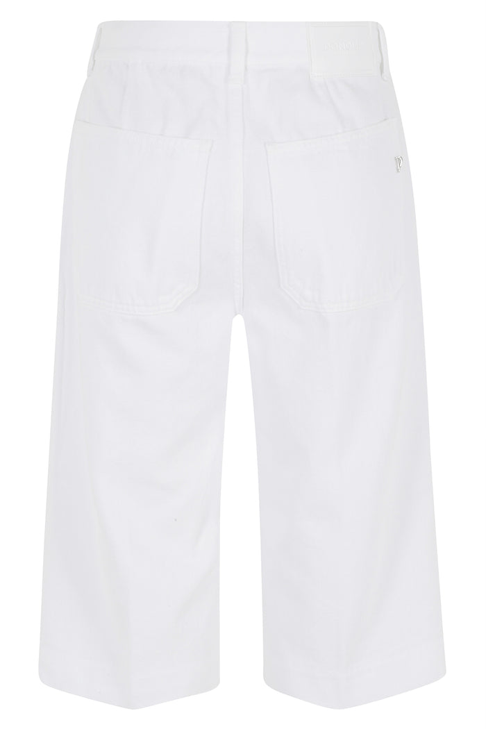 Shorts Regular Delfine Bull Fisso White Cotone