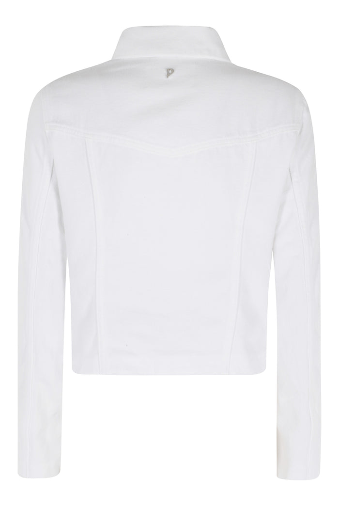 Giubbino Slim White Cotone Giubbotto