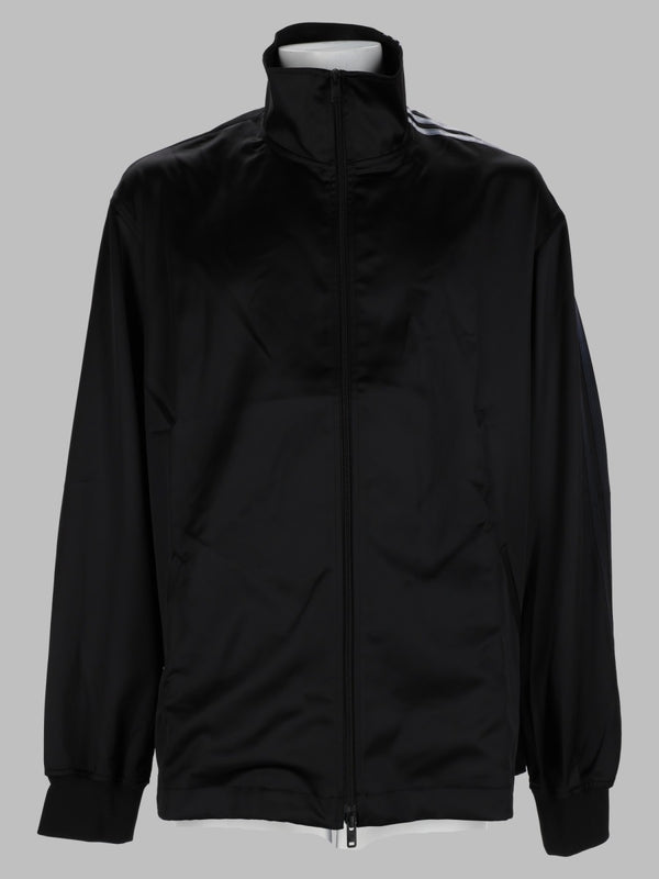 Satin Track Jacket Black Polyester