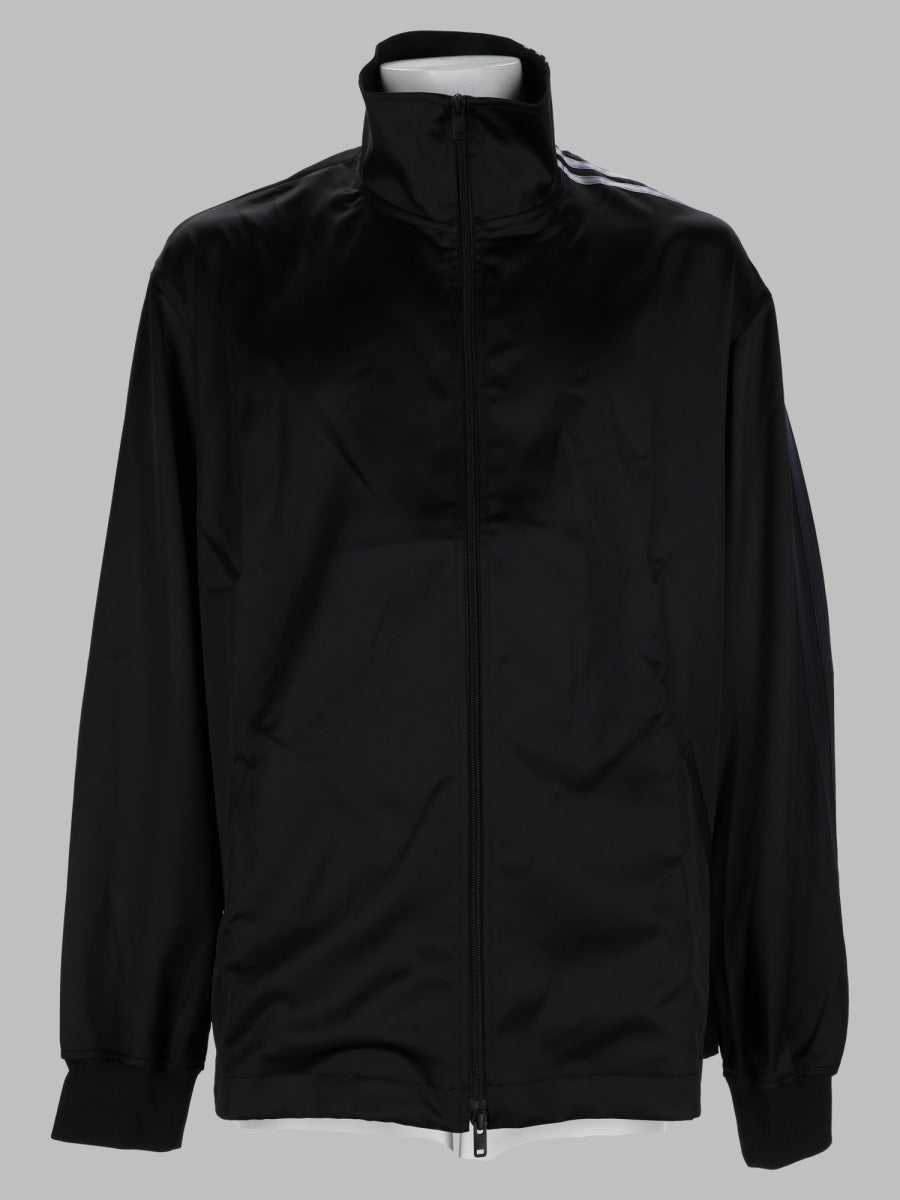 Satin Track Jacket Black Polyester