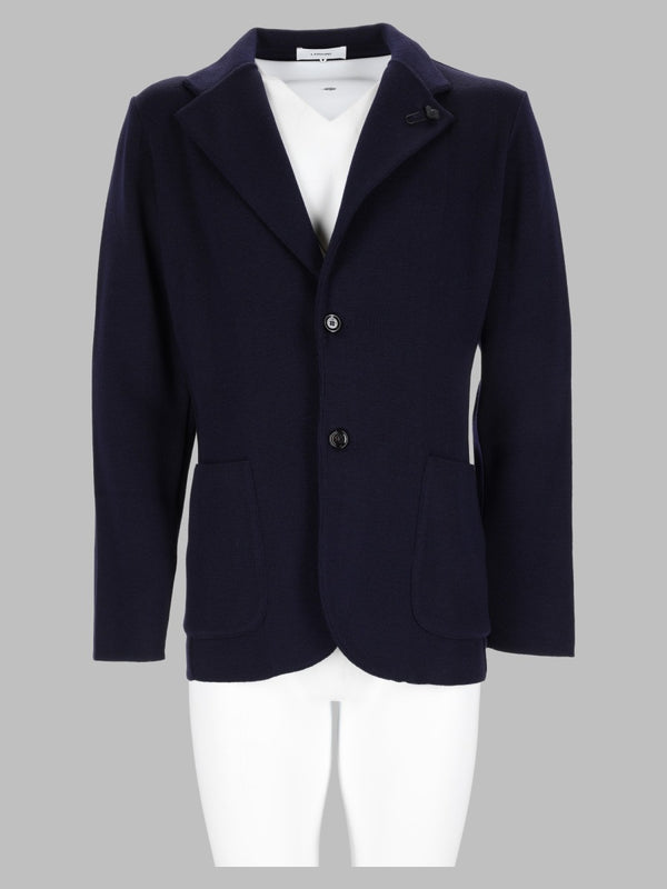 Blazer Wool Blue Jacket