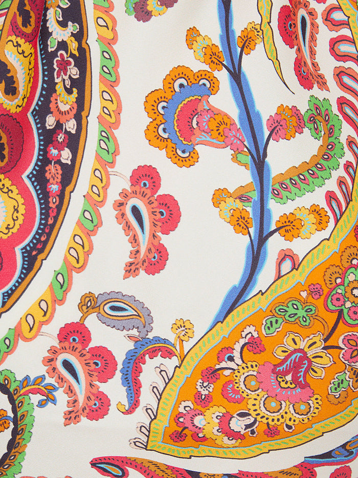 Womens Tie-up Bandana Top Multicolour Seta