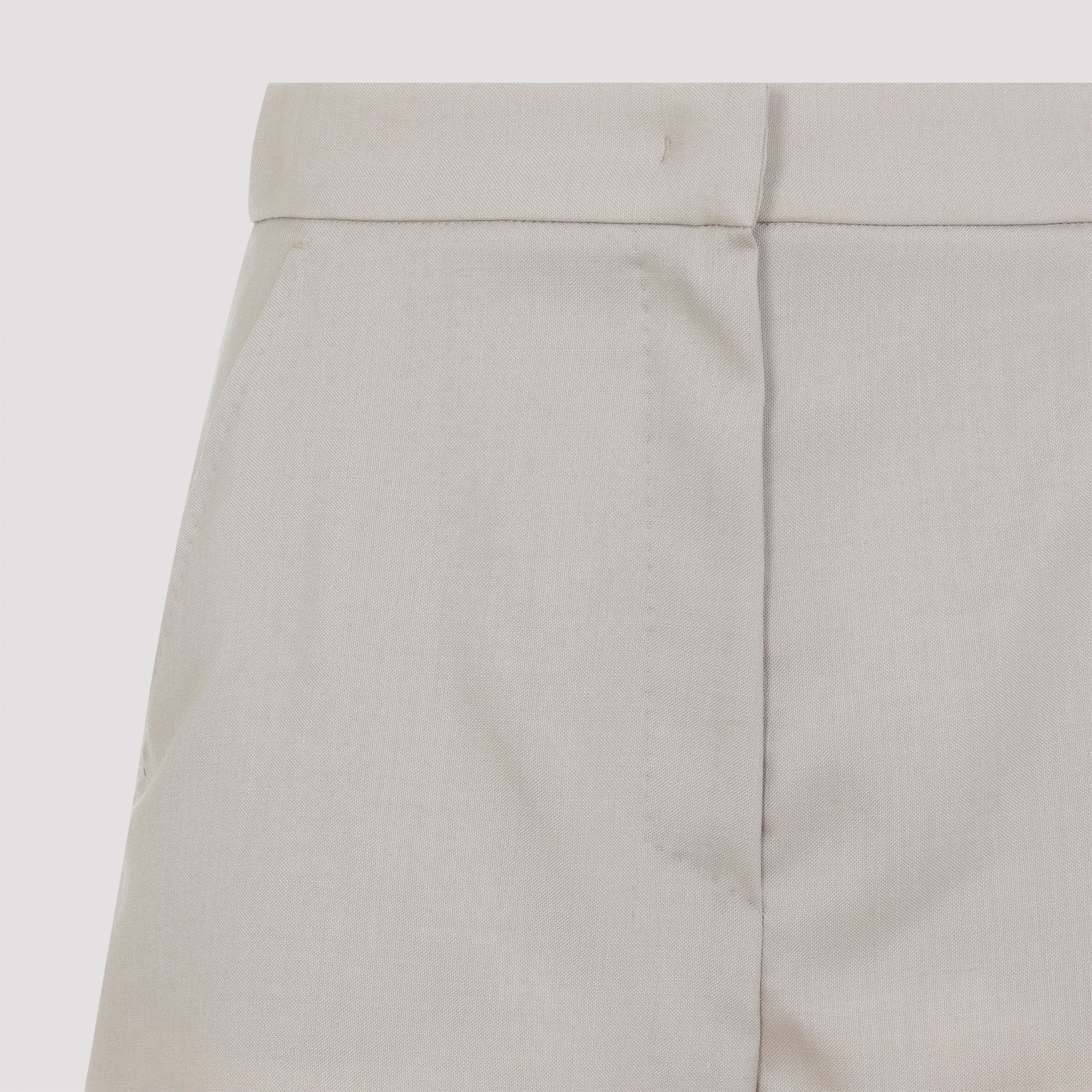 Celebre Shorts Nude & Neutrals Virgin Wool Mohair Silk Pant